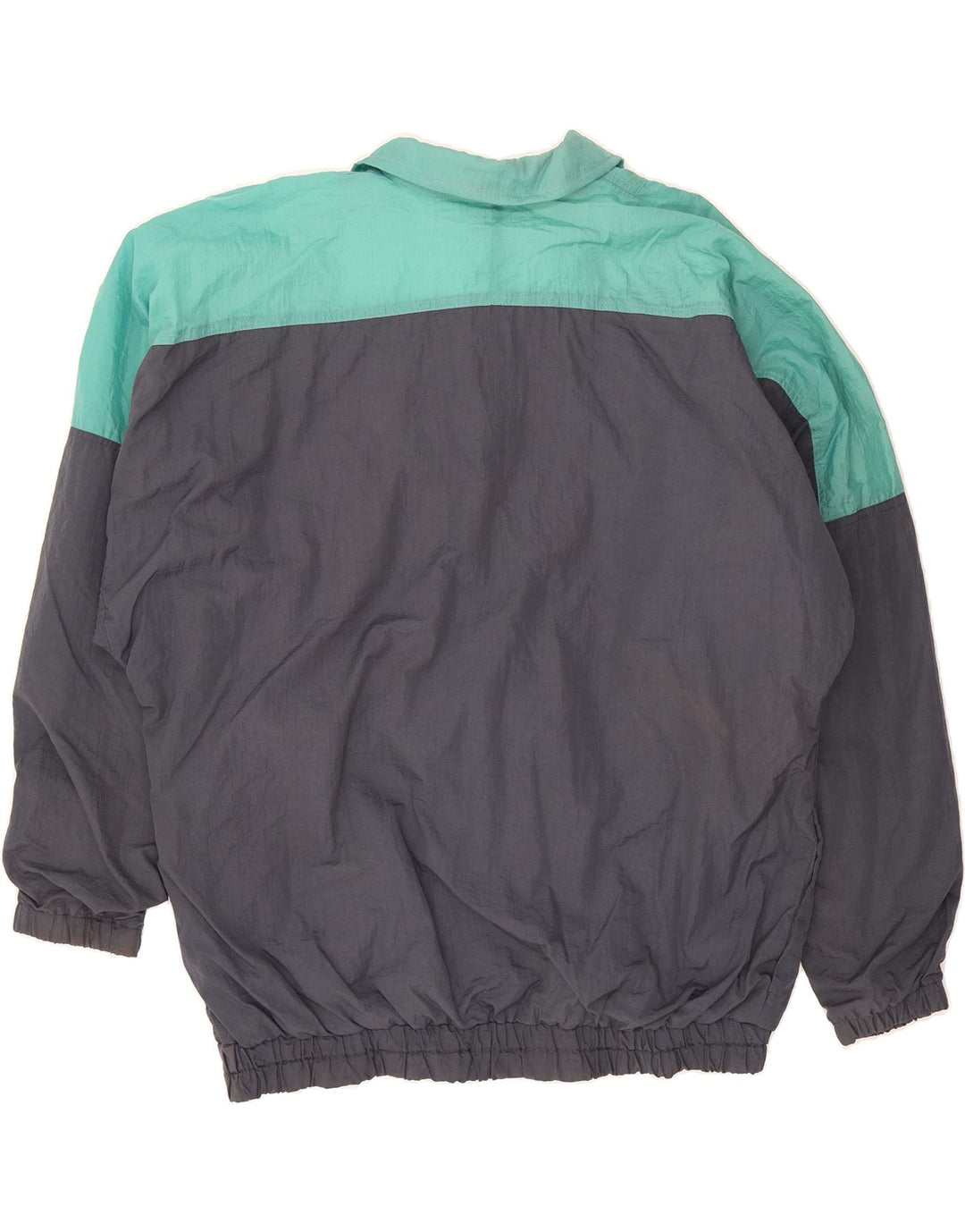 VINTAGE Mens Tracksuit Top Jacket IT 52 Large Grey Colourblock Cotton Vintage Vintage and Second-Hand Vintage from Messina Hembry 