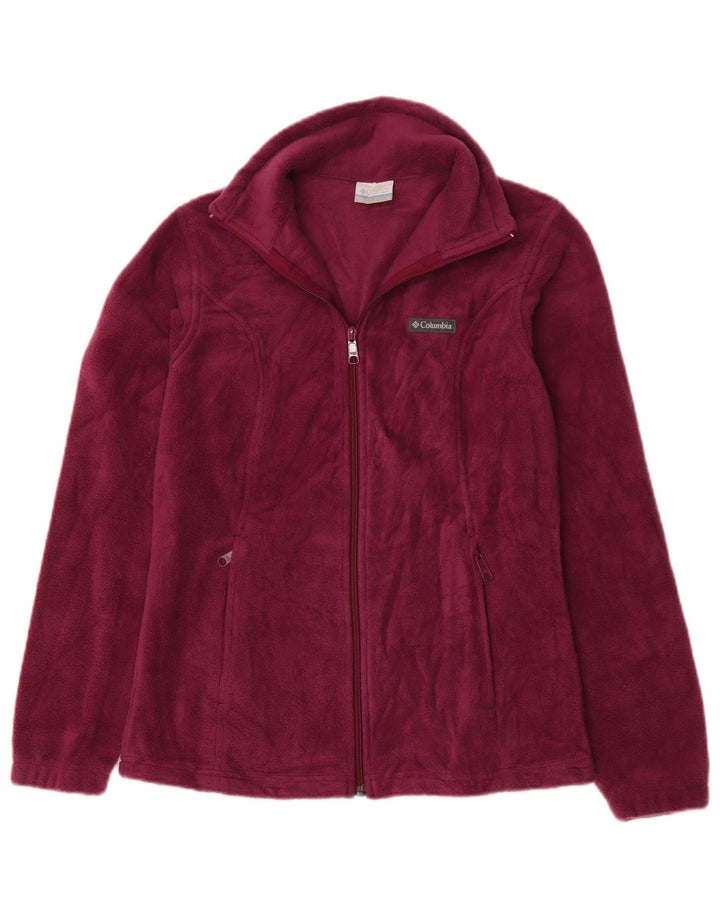 Giacca in pile da donna Columbia UK 10 Small Borgogna Poliestere