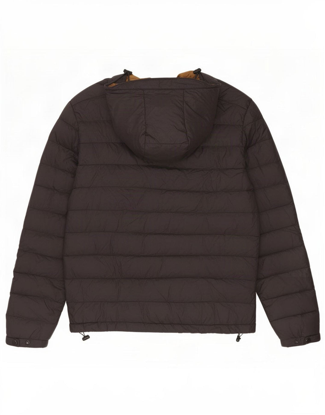 Giacca imbottita con cappuccio da uomo Zara UK 38 nylon nero medio