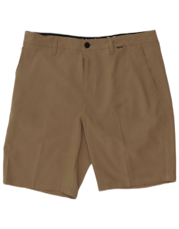 Pantaloncini chino da uomo Hurley W34 Large in poliestere kaki