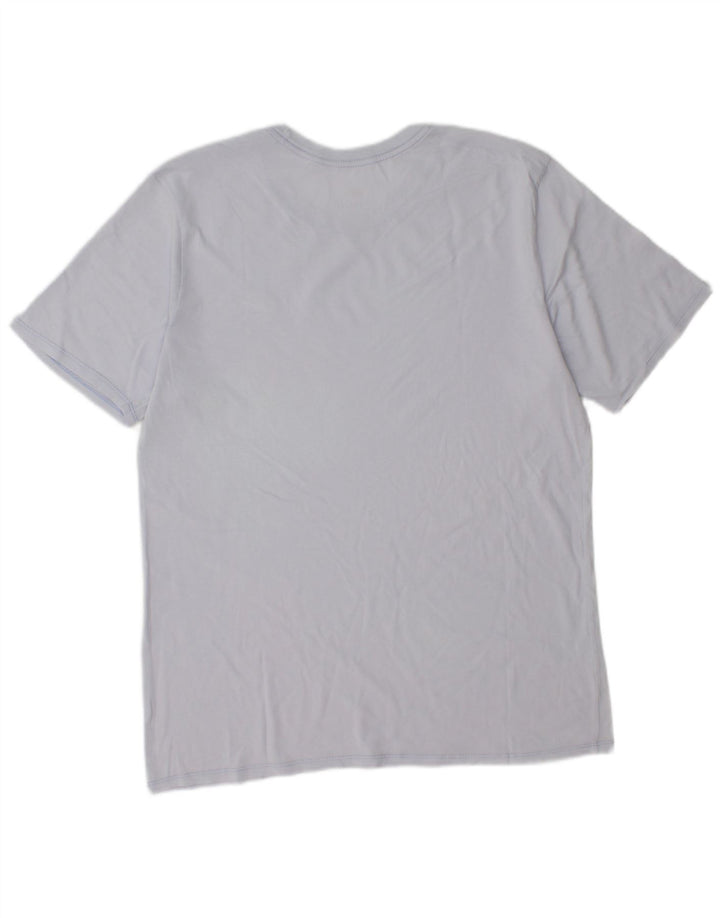 NIKE T-shirt da uomo dal taglio atletico, taglia grande, blu
