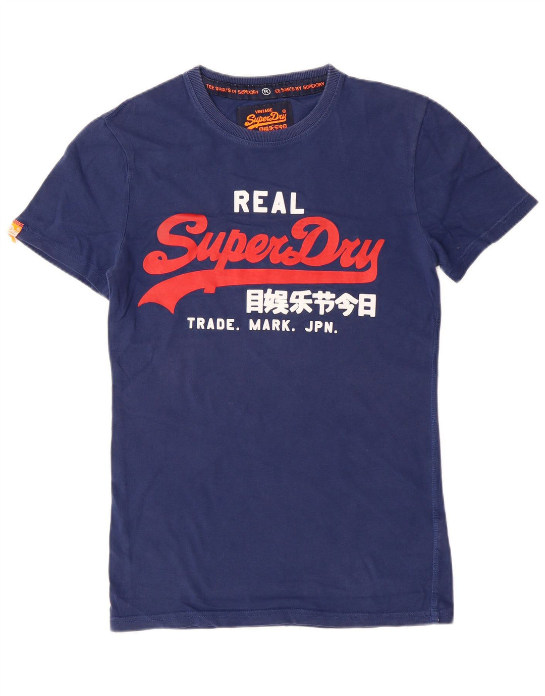 T-shirt grafica da uomo Superdry Top XS in cotone blu navy