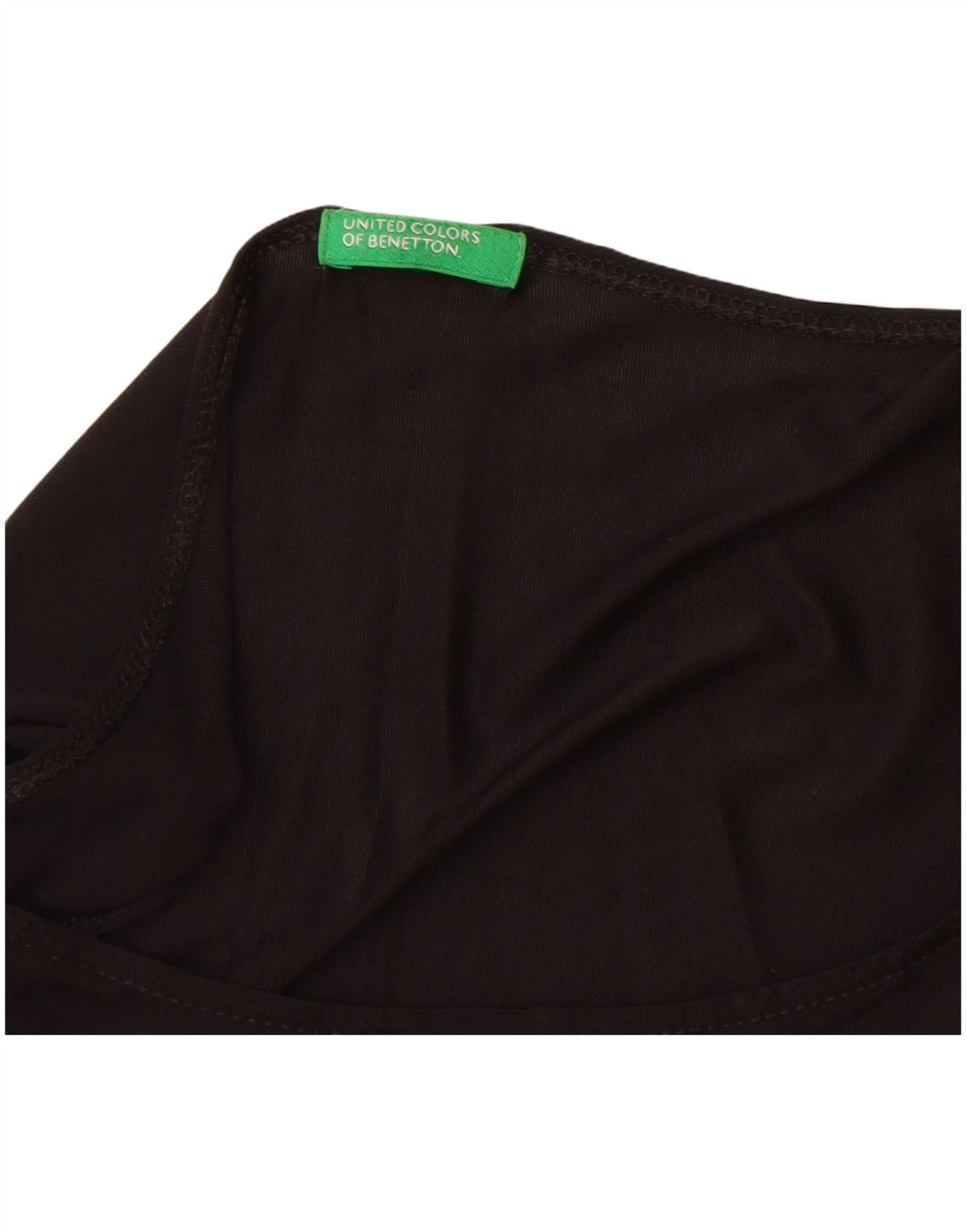 Camicetta senza maniche da donna Benetton UK 14 Medium Nero Poliammide