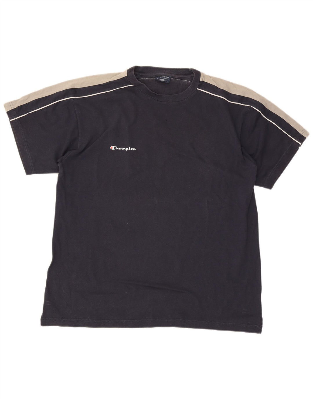 T-shirt da uomo Champion Top 2XL Blu navy Colourblock