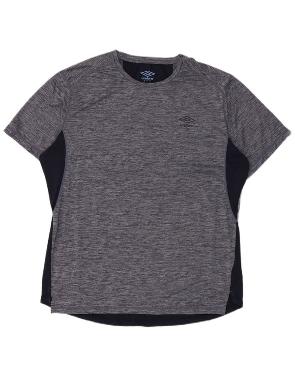 T-shirt da uomo Umbro Top XL poliestere chiazzato blu navy