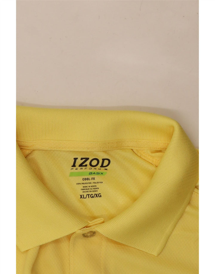 Polo da golf da uomo IZOD XL in poliestere giallo