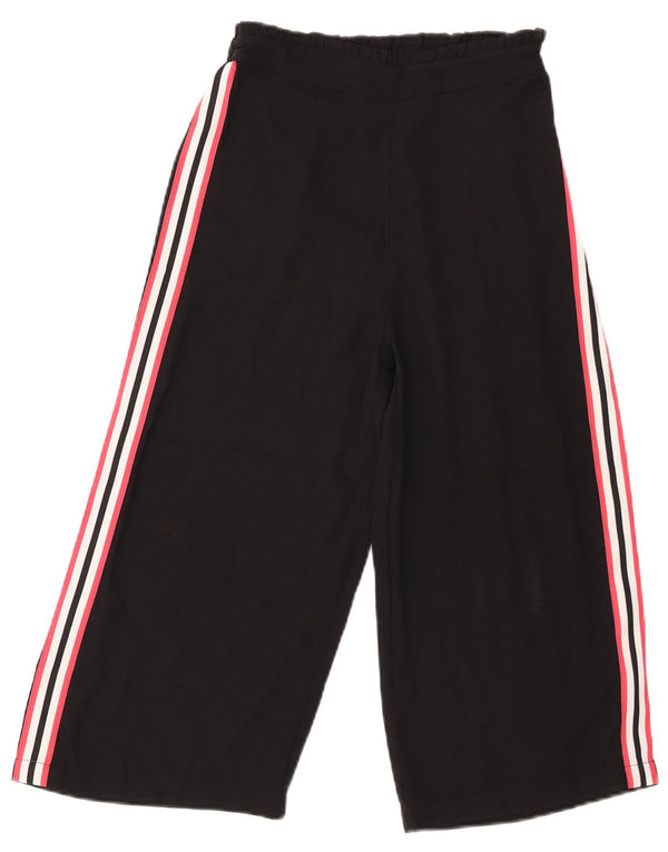 Pantaloni cropped a vita alta per ragazze Marks & Spencer 9-10 anni W24 L18 neri