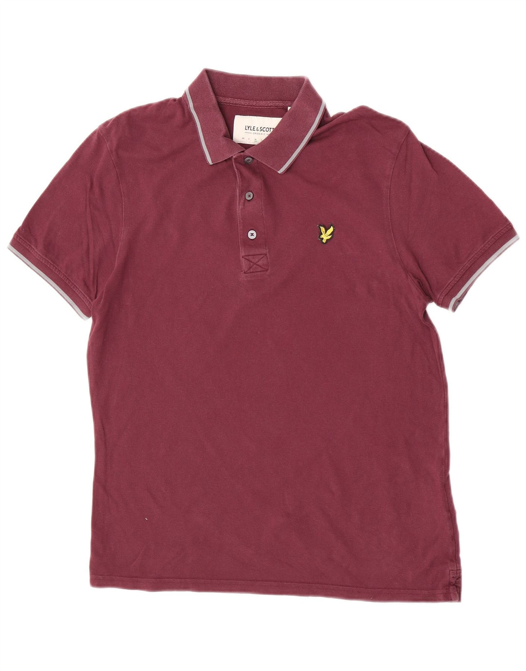 Polo da uomo Lyle & Scott in cotone marrone medio