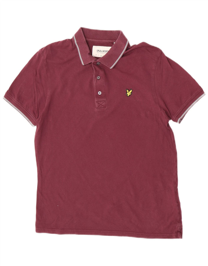 Polo da uomo Lyle & Scott in cotone marrone medio