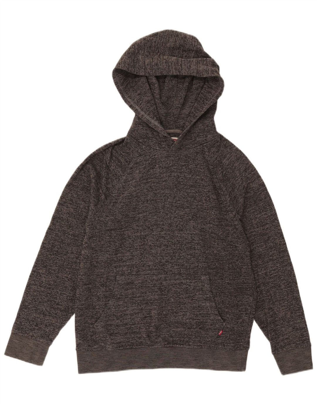 Levi's Uomo Maglione con cappuccio rilassato Maglione piccolo in cotone grigio screziato