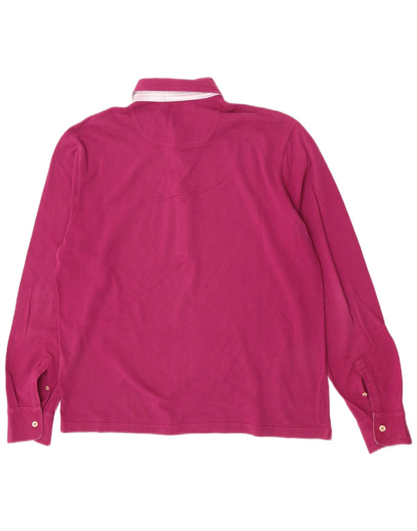 Polo a maniche lunghe da uomo Brooksfield IT 52 Large in cotone rosa