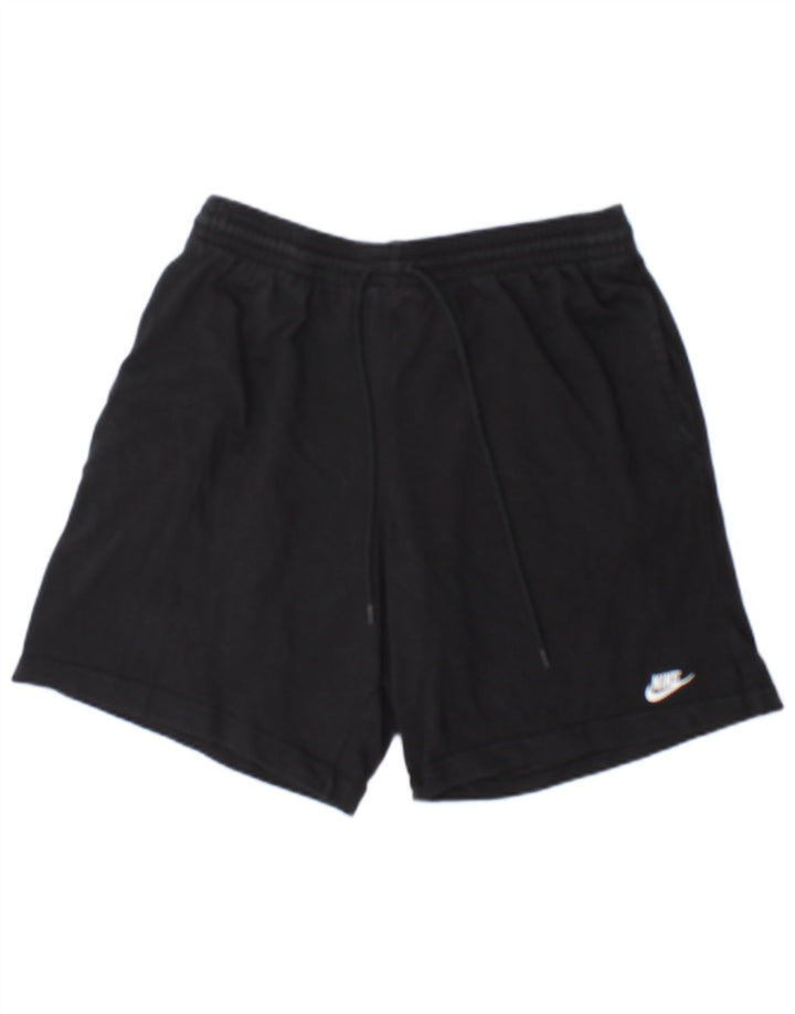Pantaloncini sportivi Nike da uomo, cotone medio nero