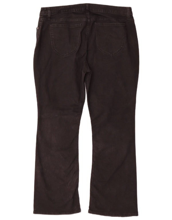 Jeans Bootcut Lee Riders da donna a vita media US 18 2XL W36 L28 Cotone nero