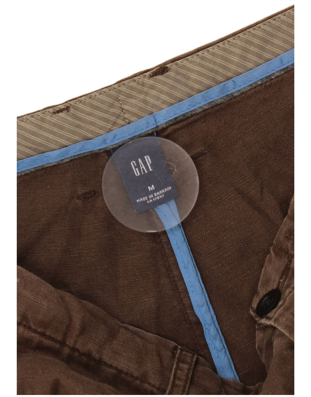 Pantaloncini Bermuda Gap da uomo con vestibilità ampia e regolare, medi, W32, lino marrone