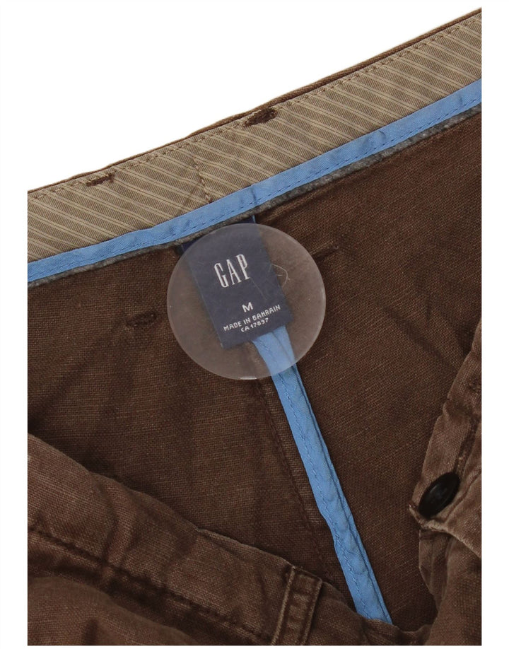 Pantaloncini Bermuda Gap da uomo con vestibilità ampia e regolare, medi, W32, lino marrone