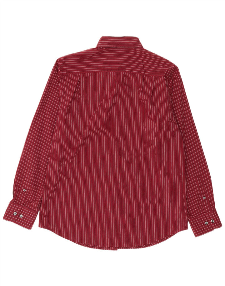 Camicia da uomo DOCKERS taglia 15 1/2 cotone gessato bordeaux medio