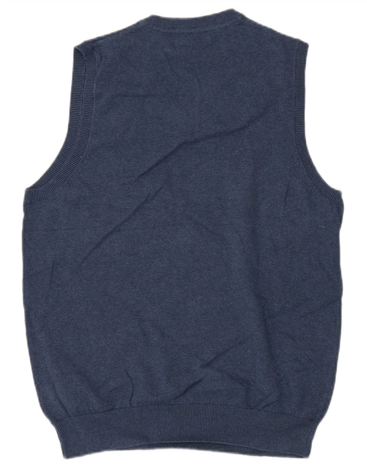 MARKS & SPENCER Canotta da uomo Canotta media in cotone blu navy