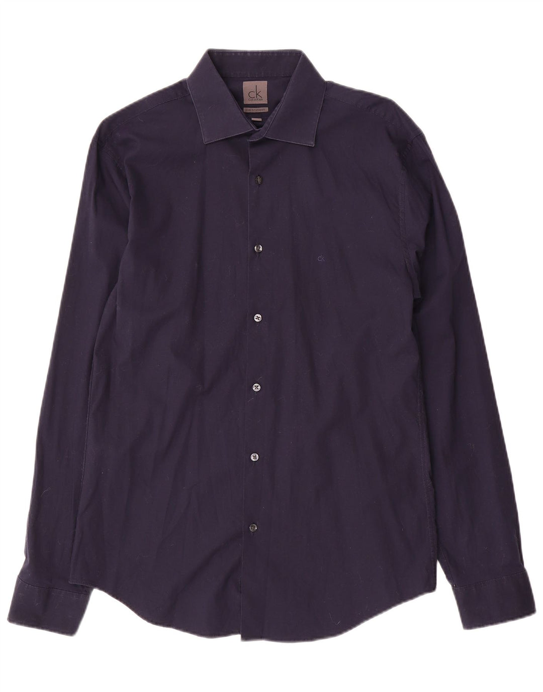 Camicia slim fit da uomo Calvin Klein taglia 40 15 3/4 medio blu navy