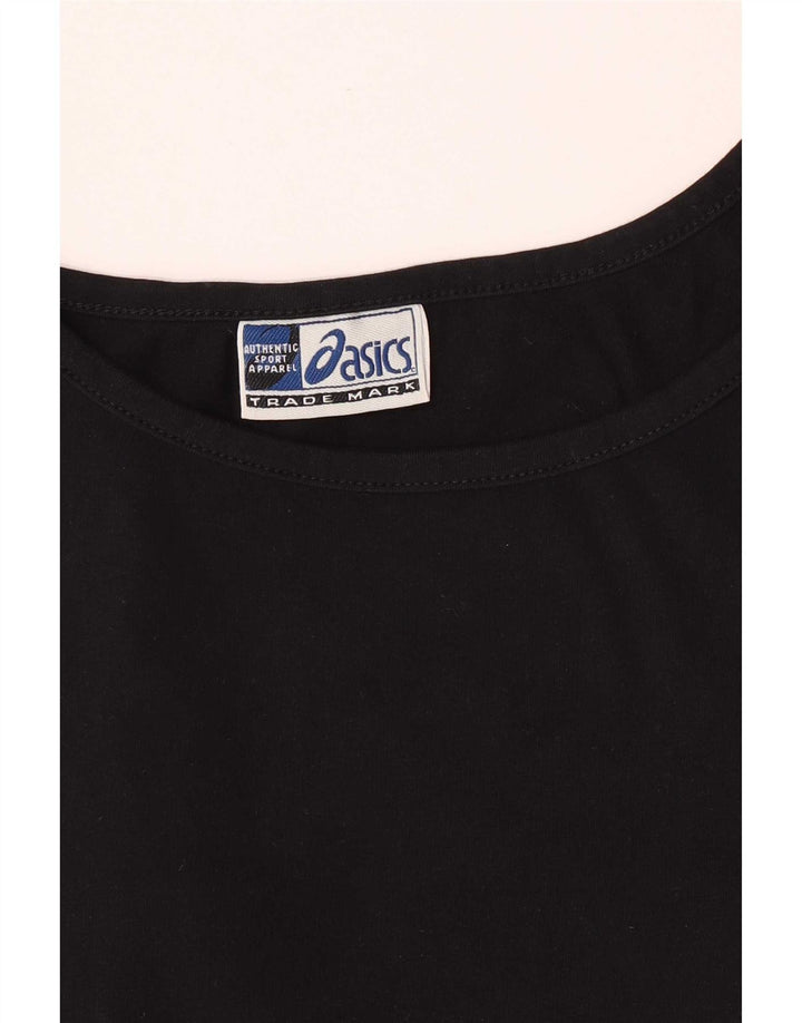 Canottiera Asics Regular per Ragazze 13-14 Anni, Grande Cotone Nero