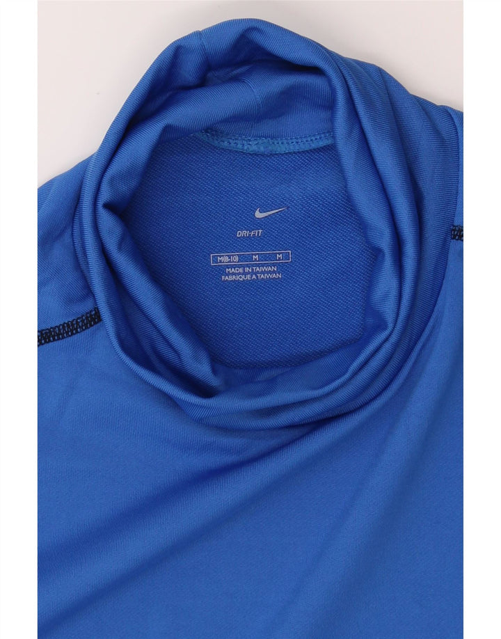 NIKE Womens Dri Fit Top Long Sleeve US 8/10 Medium Blue Polyester Vintage Nike and Second-Hand Nike from Messina Hembry 