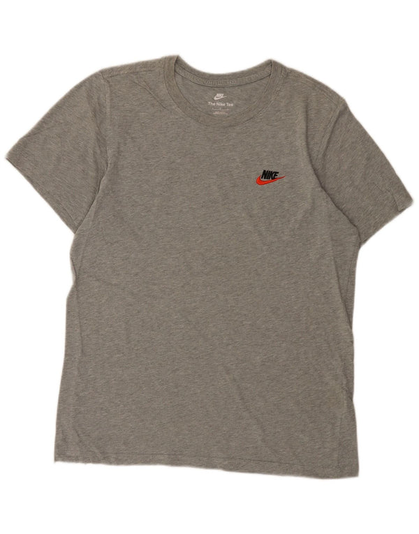 T-shirt Nike da uomo Top Small in cotone grigio