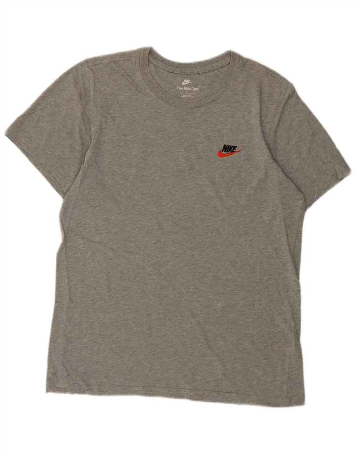 T-shirt Nike da uomo Top Small in cotone grigio