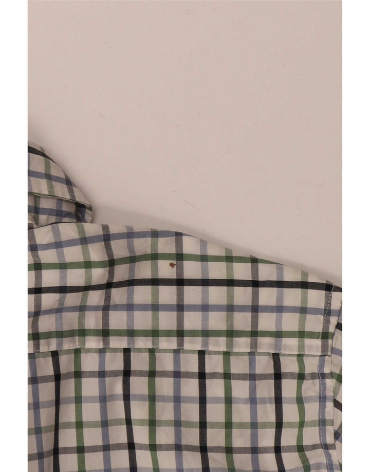 Camicia Barbour da uomo su misura in cotone bianco medio
