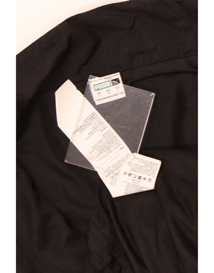 Giacca da ginnastica oversize con grafica corta PUMA da donna UK 16 Large Nera