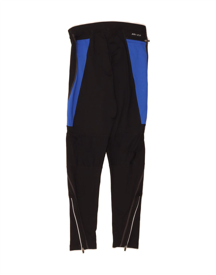 NIKE Womens Dri Fit Tracksuit Trousers UK 10 Small  Black Polyester Vintage Nike and Second-Hand Nike from Messina Hembry 
