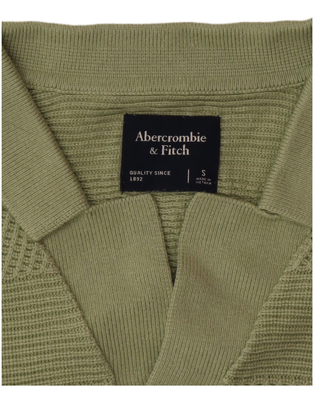 Camicia in maglia a maniche corte da uomo Abercrombie & Fitch piccola verde