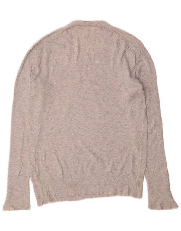 Zara Womens Boat Neck Jumper Sweater UK 20 2XL Grey
