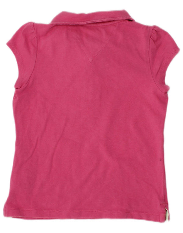 TOMMY HILFIGER Polo Bambina 18-24 Mesi Cotone Rosa