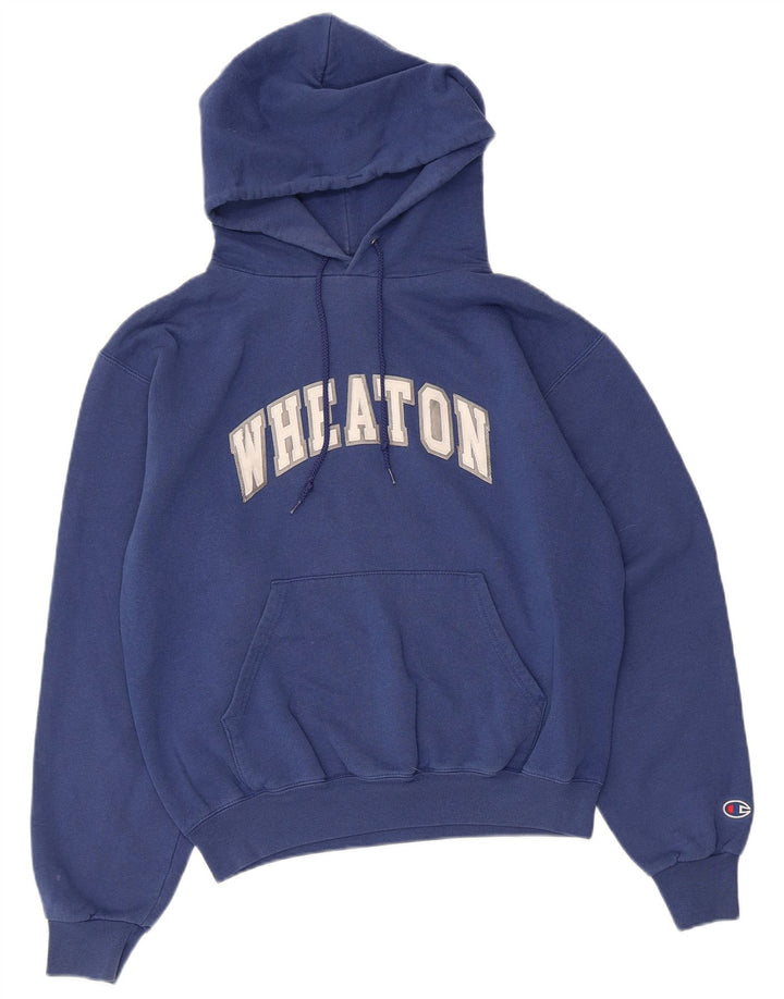 Maglione con cappuccio grafico Wheaton da uomo Champion piccolo blu