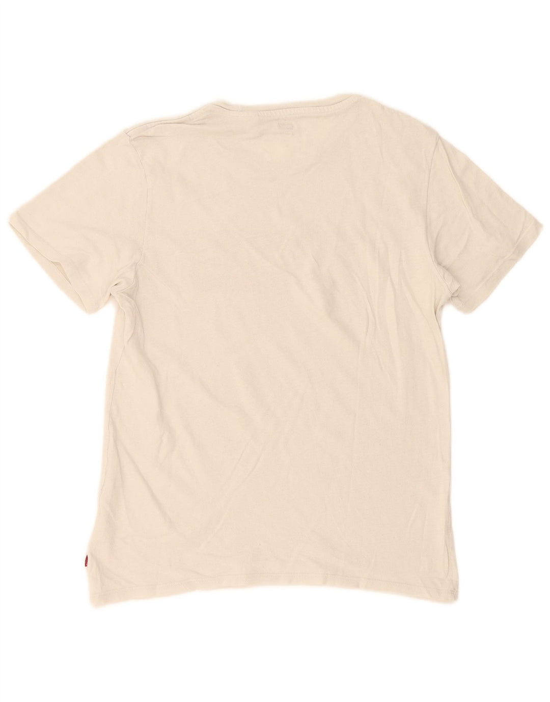 Levi's T-shirt grafica oversize da donna Top UK 10 Small Bianca