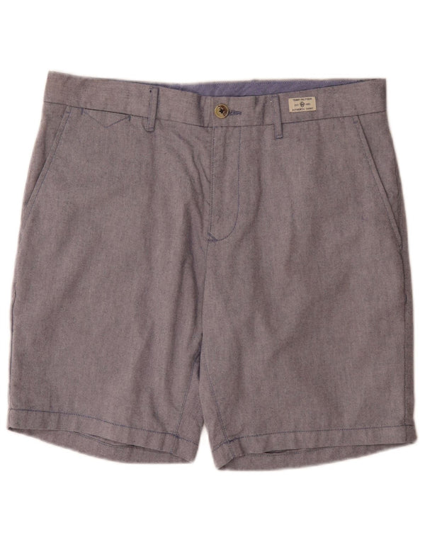 Pantaloncini chino regolari da uomo Tommy Hilfiger W34 grande cotone blu