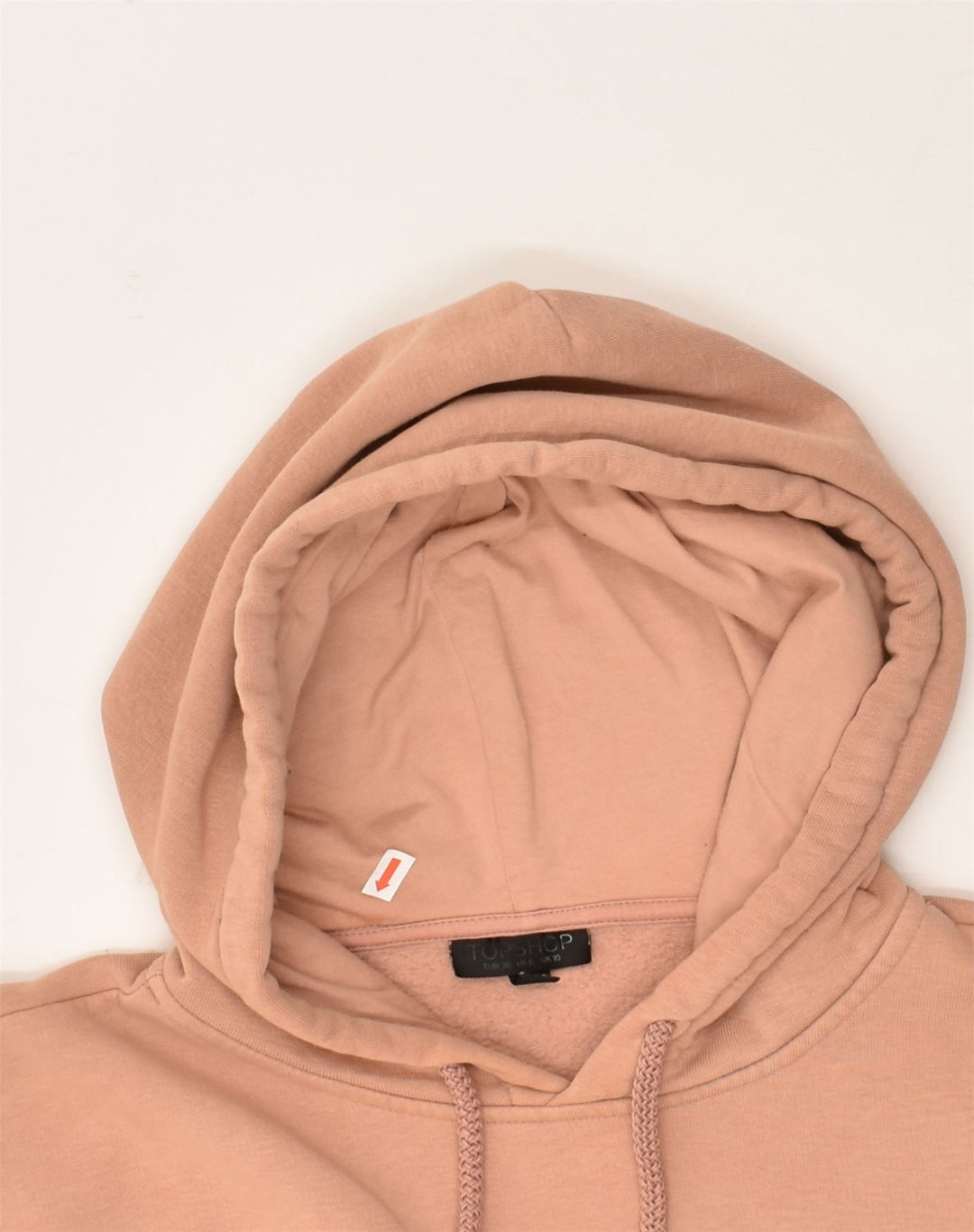 TOPSHOP Womens Oversized Hoodie Jumper UK 10 Small  Beige | Vintage Topshop | Thrift | Second-Hand Topshop | Used Clothing | Messina Hembry 