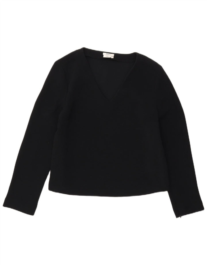 Top da donna Dkny a maniche lunghe UK 14 poliestere nero medio