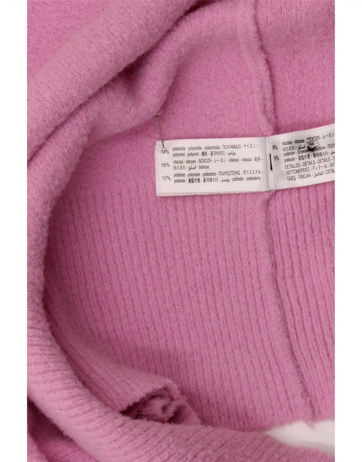 Maglione cardigan da donna Zara UK 12 poliammide rosa medio
