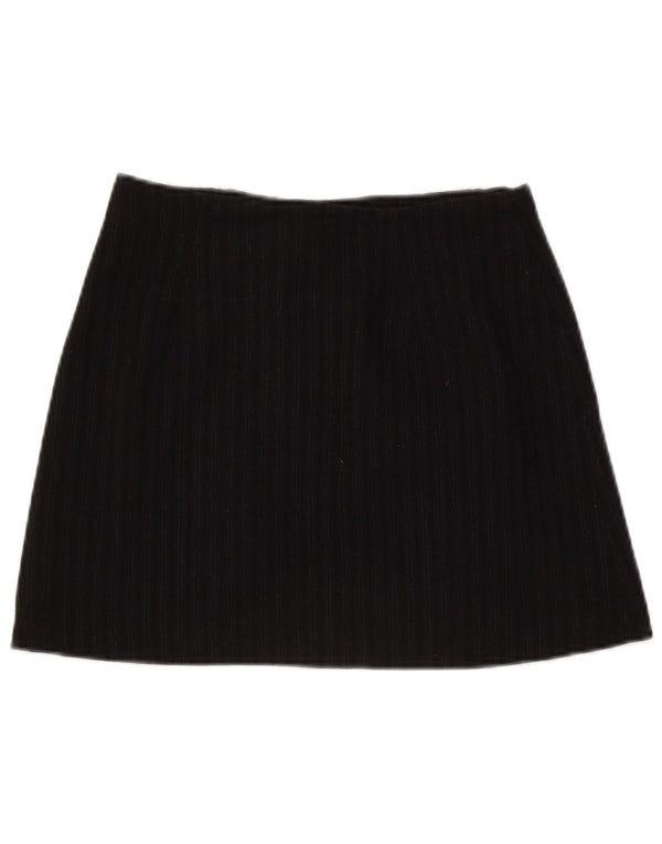 Minigonna da donna C'EST COMMECA UK 12 media W28 lana a righe nere