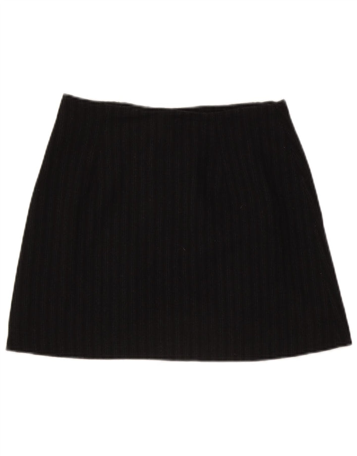 Minigonna da donna C'EST COMMECA UK 12 media W28 lana a righe nere