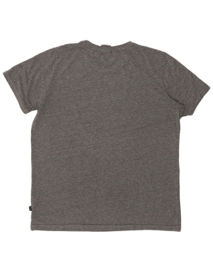 T-shirt grafica da uomo PUMA in cotone mélange grigio medio