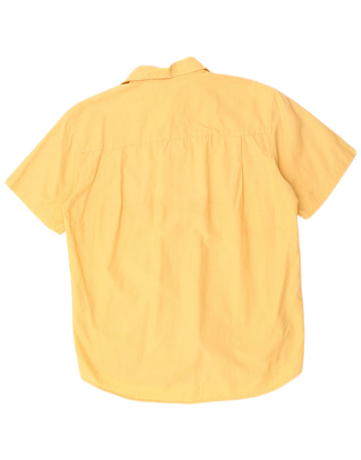 LEVI'S Camicia a maniche corte da uomo in cotone a quadri giallo medio