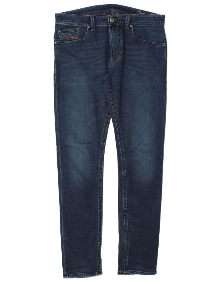DIESEL Jeans skinny Thavar da uomo W32 L33 cotone blu