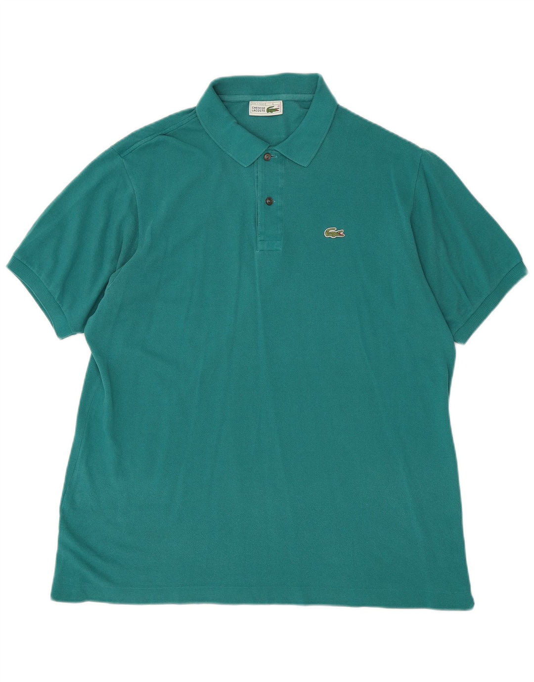 Polo da uomo Lacoste taglia 6 XL in cotone verde