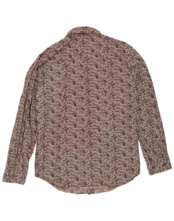 Camicia da uomo Levi's in cotone floreale bordeaux medio
