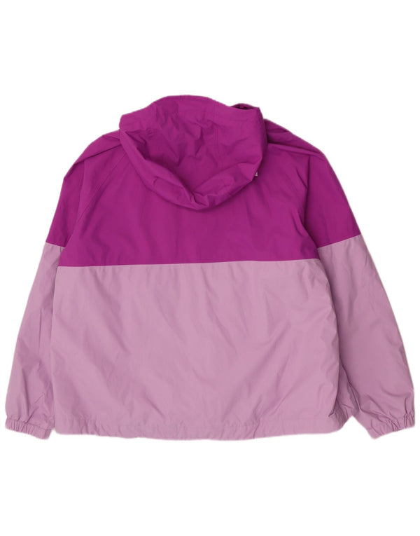 Giacca antipioggia con cappuccio da donna The North Face UK 20 2XL Nylon color block viola