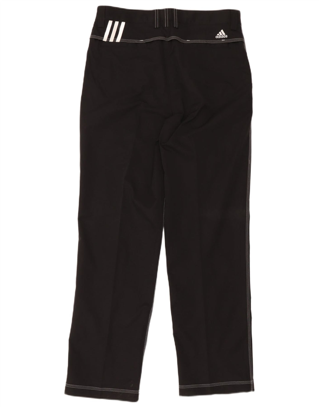 Pantaloni chino dritti Adidas Climacool da uomo W34 L32 poliestere nero