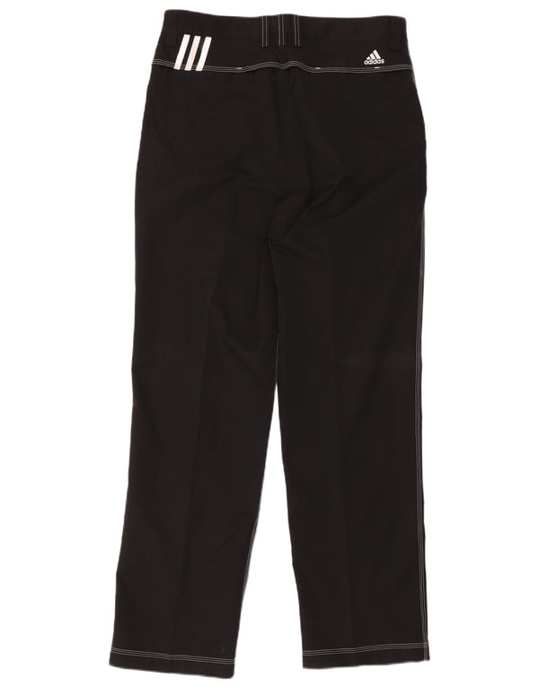 Pantaloni chino dritti Adidas Climacool da uomo W34 L32 poliestere nero