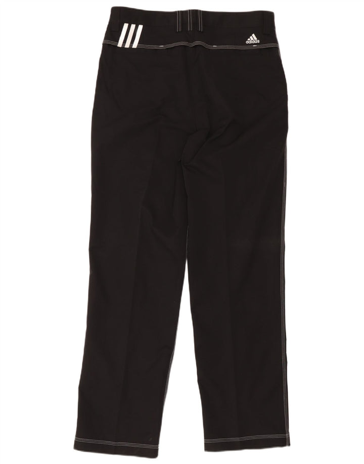Pantaloni chino dritti Adidas Climacool da uomo W34 L32 poliestere nero