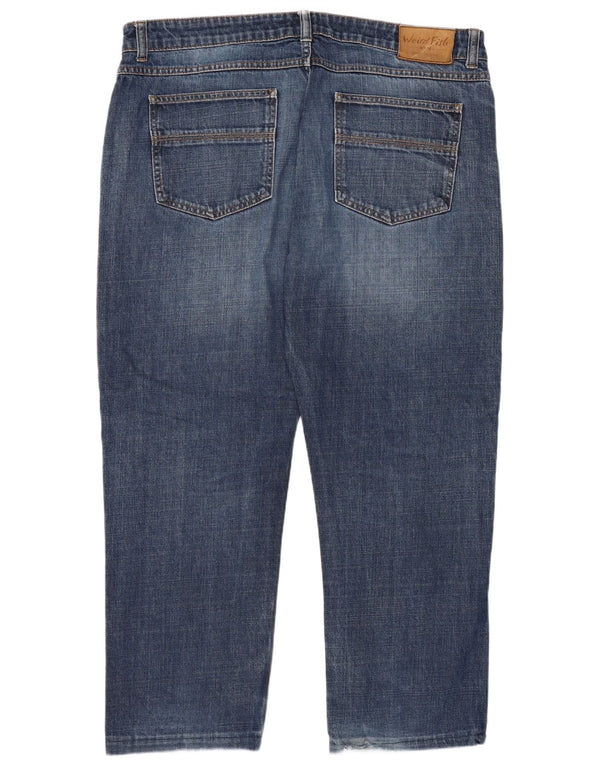 Jeans dritti da donna Weird Fish W38 L27 cotone blu